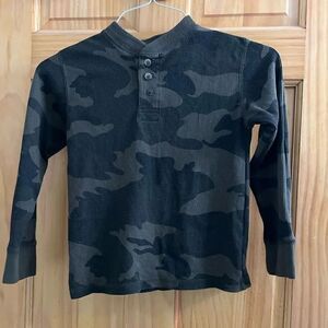 Open trails boys camo long sleeve shirt size 8-10